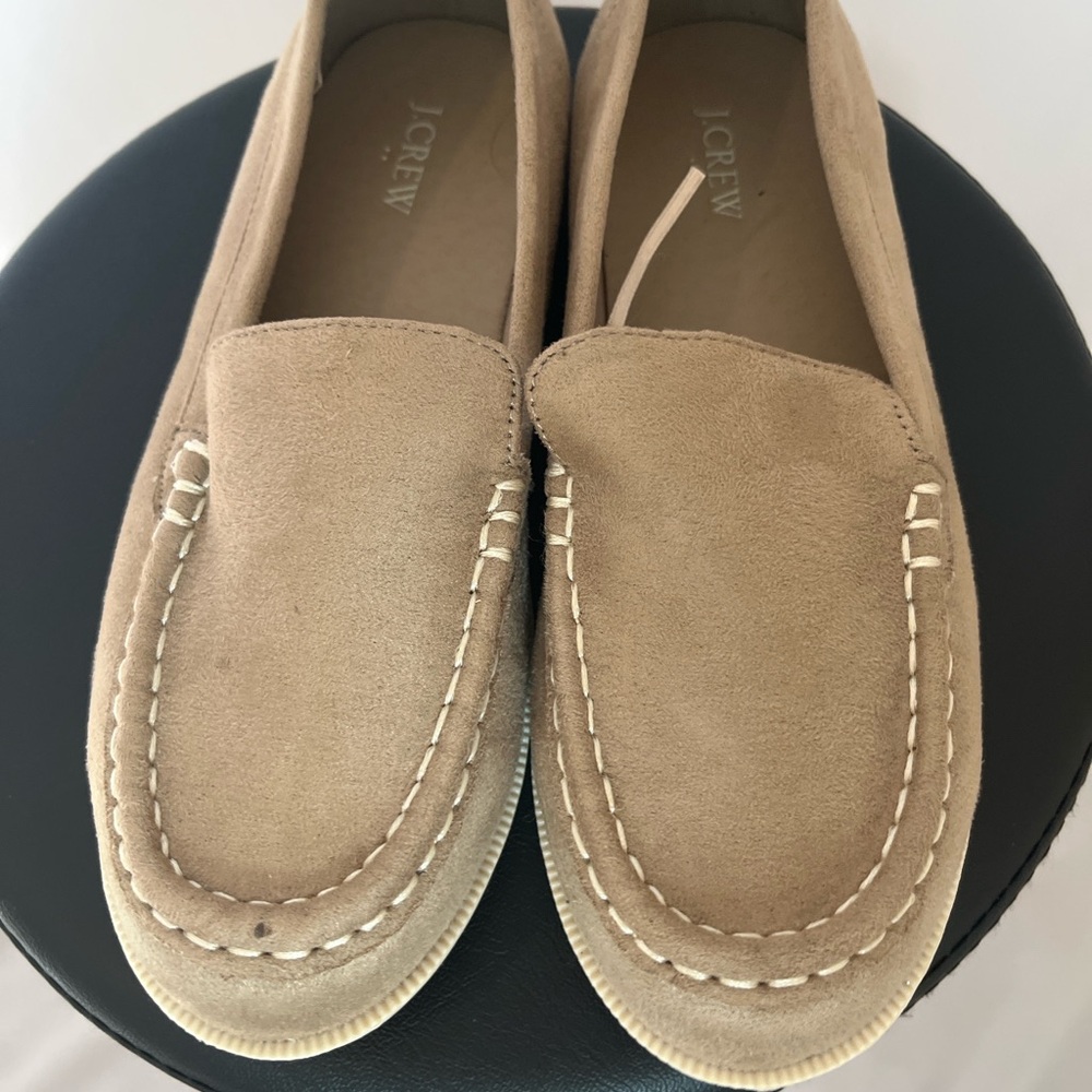 J. Crew Boys Tan Suede Loafers size 3